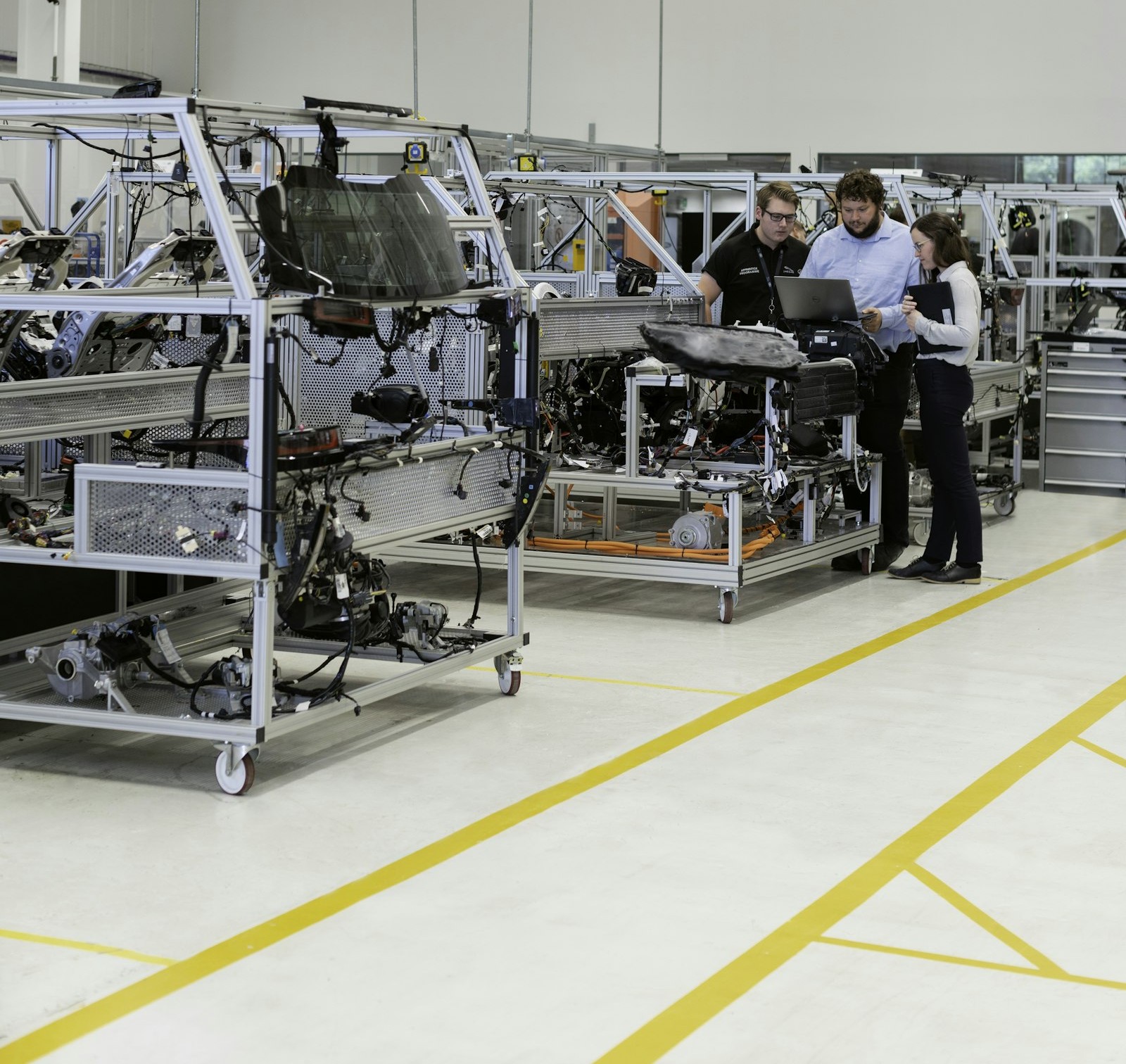 TEKsense engineers collaborating on an automation project